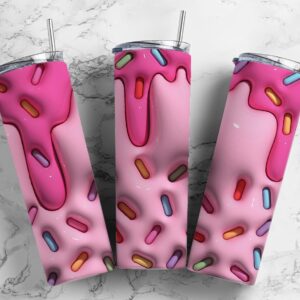 Vaso Termo Helado-chispas 3D