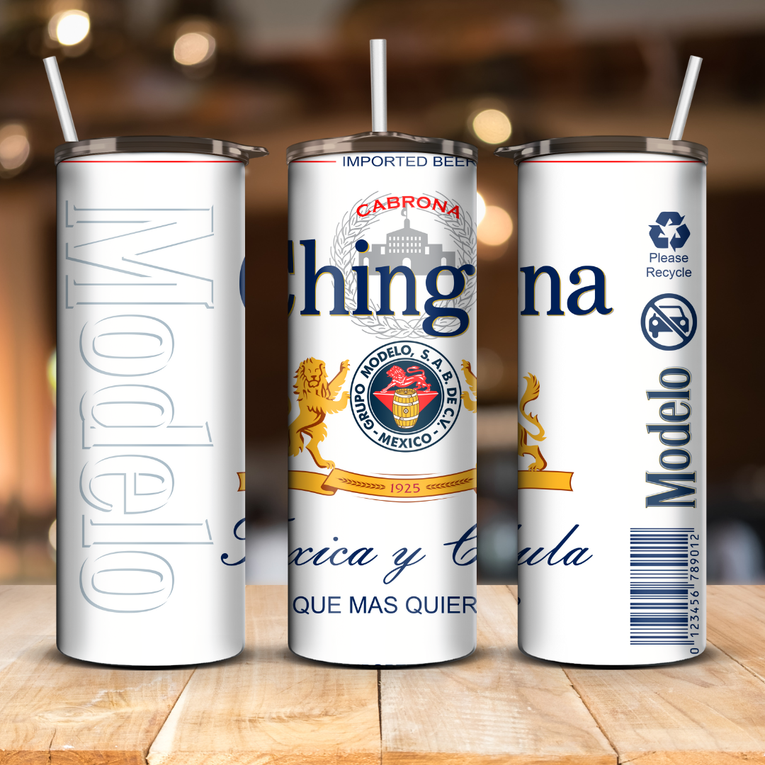 Vaso Termo Chingona, toxica y chula white