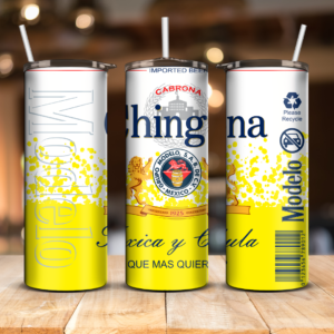Vaso Termo Chingona, toxica y chula yellow