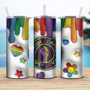 Vaso Termo Pride Coffee just love white 3D