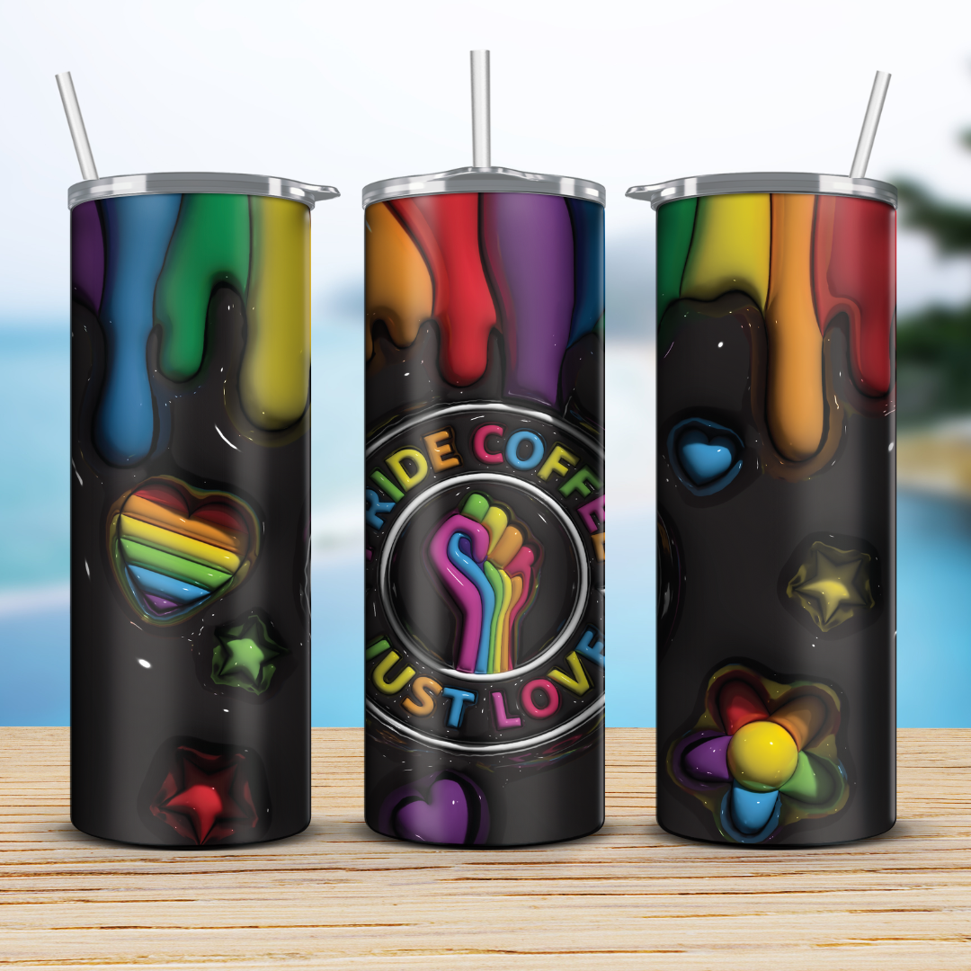 Vaso Termo Pride Coffee just love black 3D