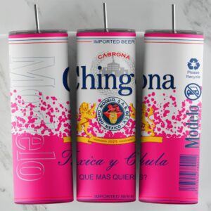 Vaso Termo Chingona, toxica y chula Pink