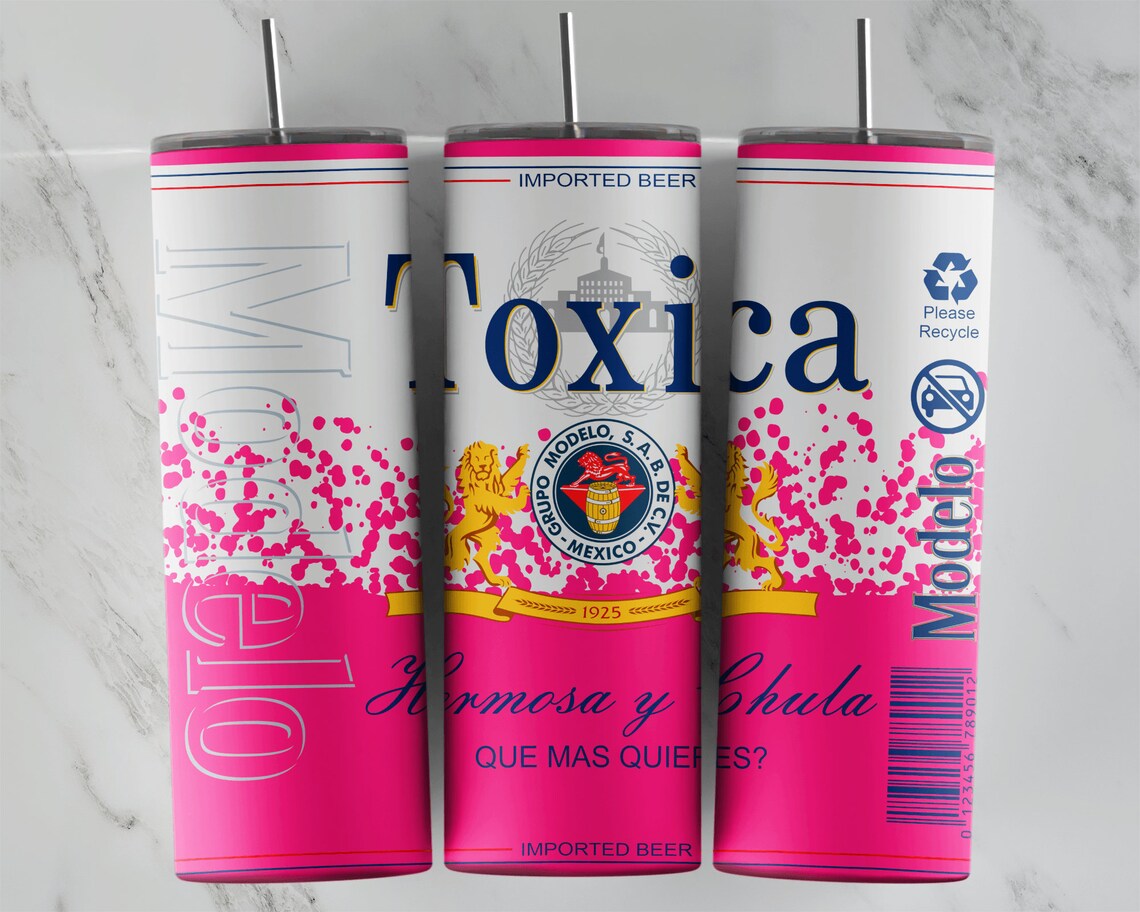 Vaso Termo Toxica, hermosa y chula Pink